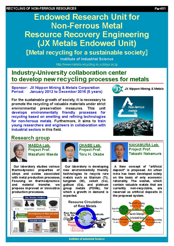 Endowed Research Unit for Non-ferrous Metal Resource Recovery Engineering